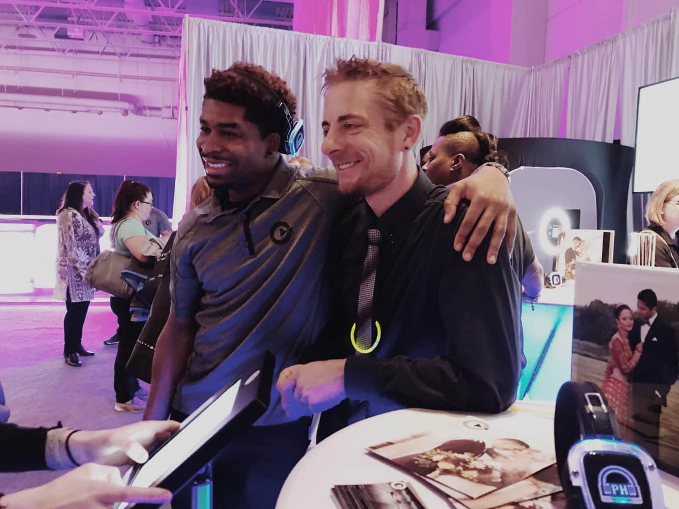 Fun at Bridal shoot booth