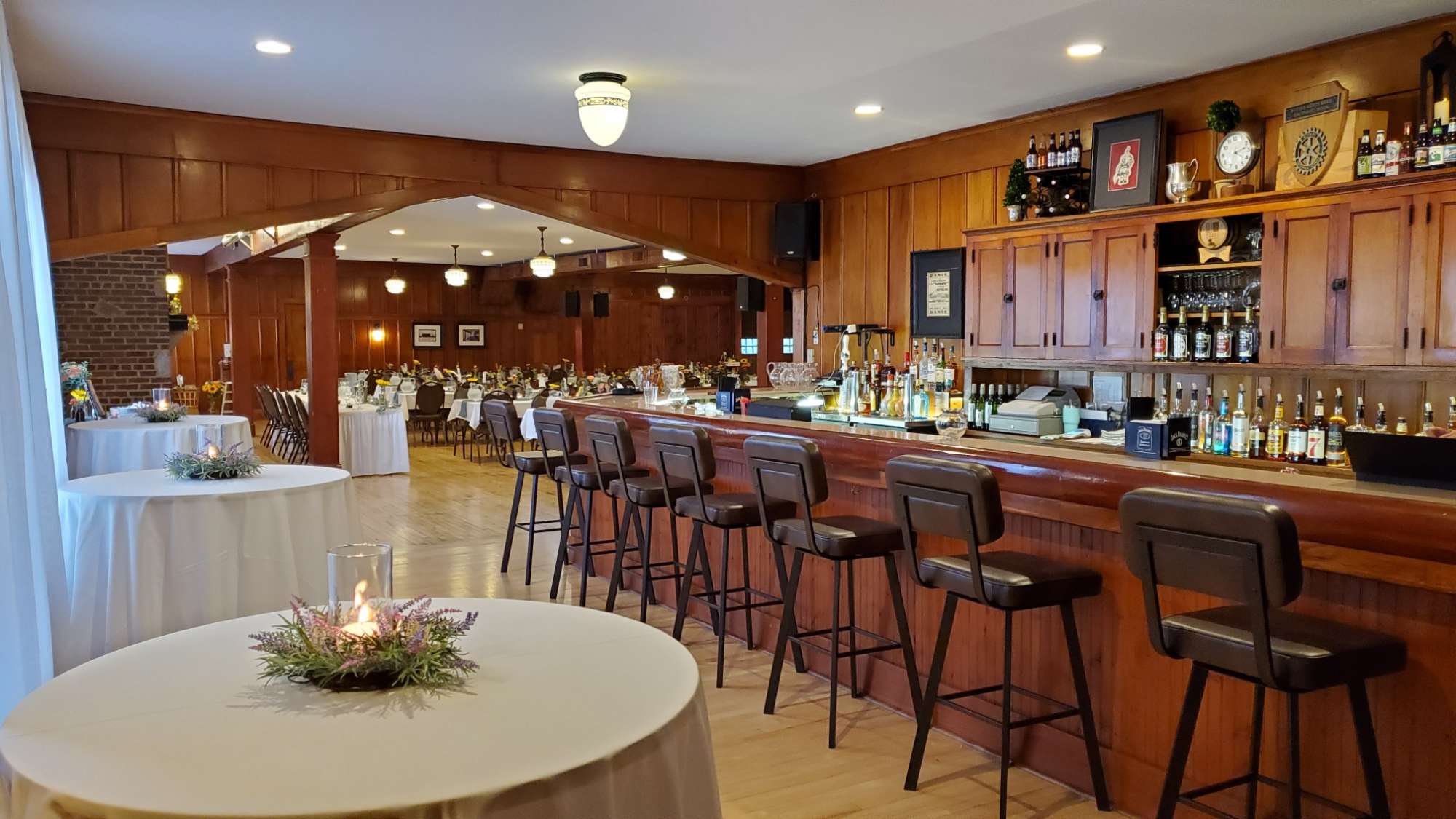 Bar area at the Chandelier Ballroom.