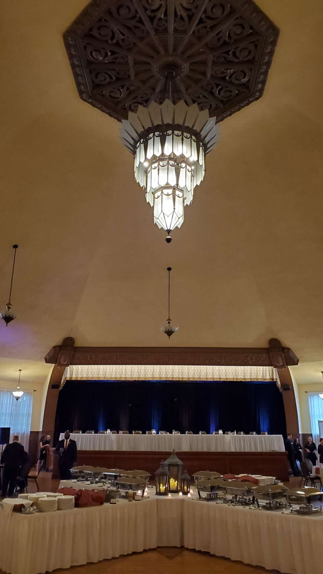 Vintage chandelier at the Chandelier Ballroom in Hartford, WI