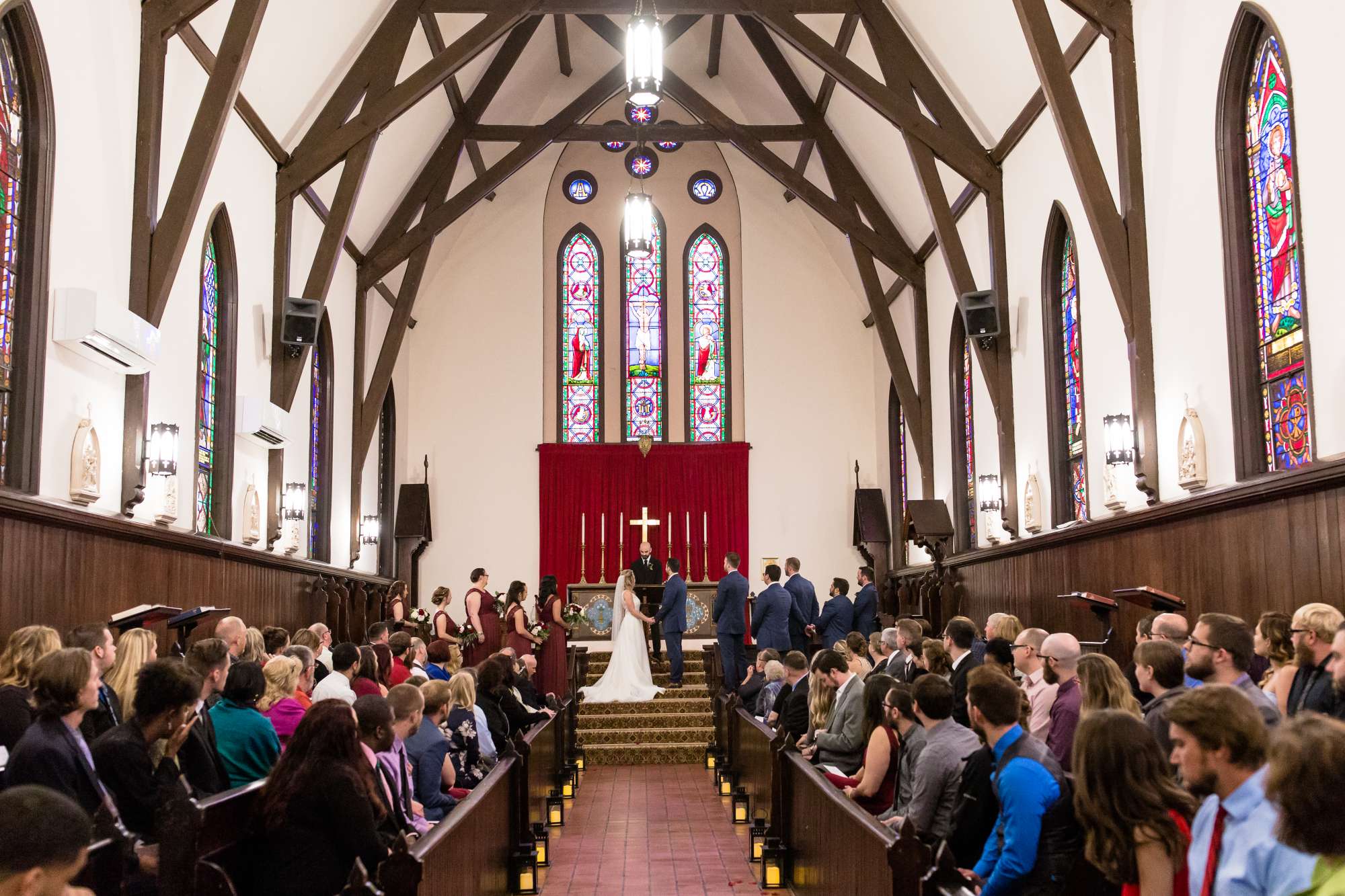 Wedding ceremony at chapel