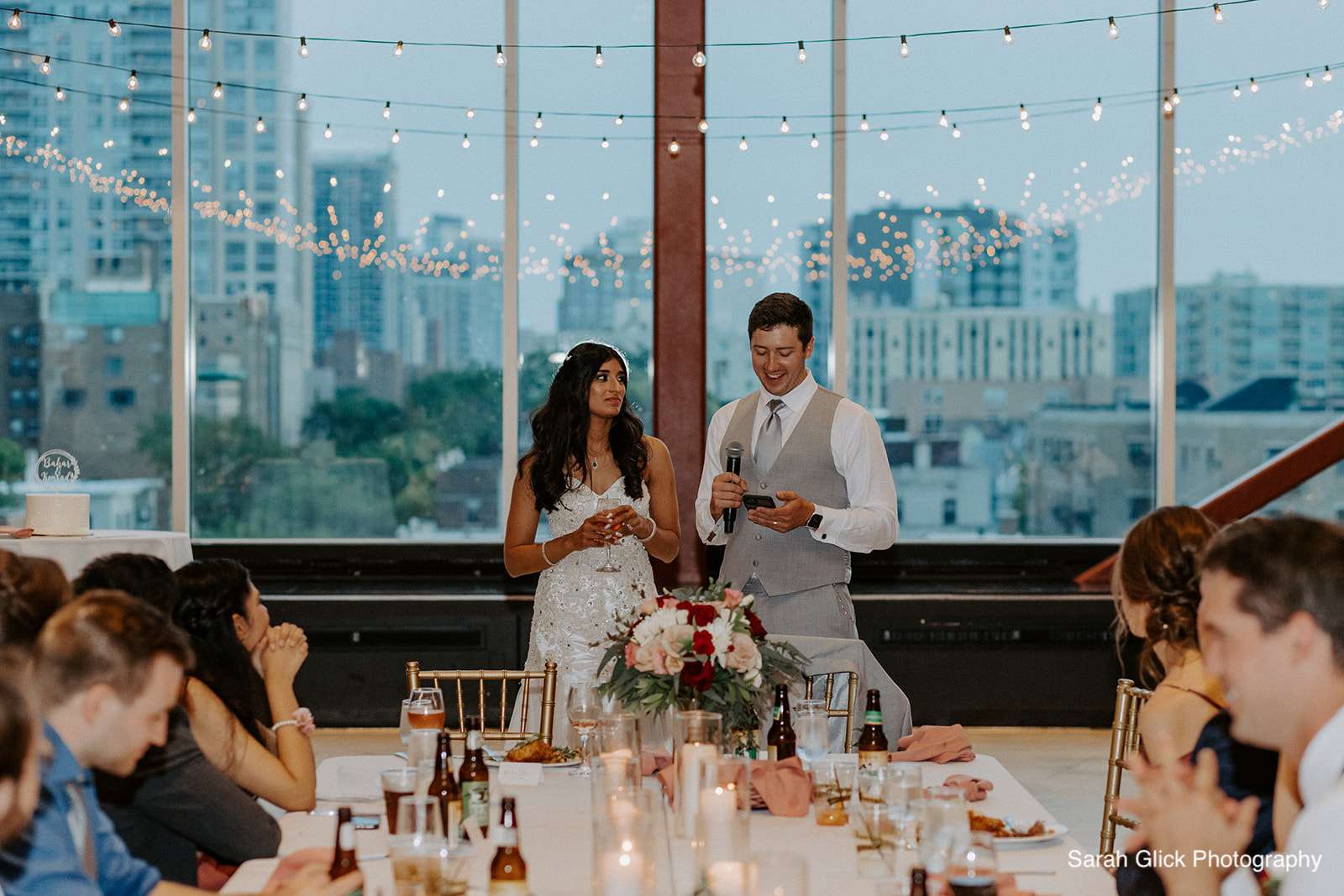 A stunning first dance moment captured under romantic lighting at Jan Serr Studio.