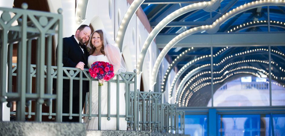 Real Wedding: Megan and Dave A stylish downtown Milwaukee wedding at the Hamilton!