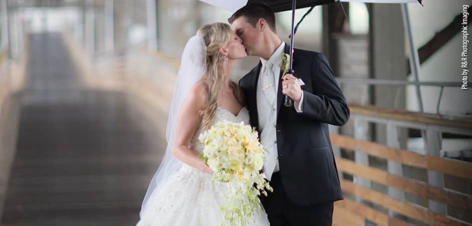 Stephanie and Bill’s Romantic Travel-Themed Wedding