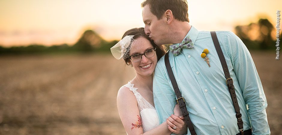 Chris & Val’s Fun, Offbeat Bennett Barn Wedding