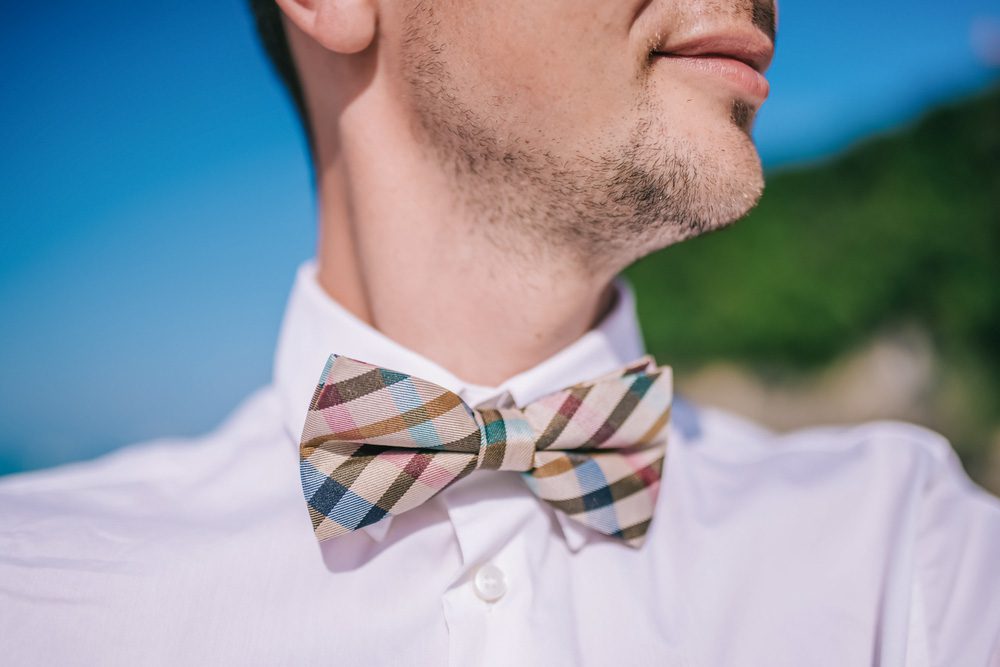 Groom wearing a bowtie