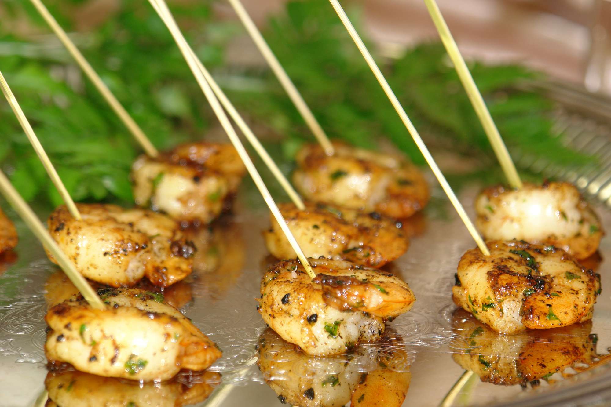 Shrimp scampi appetizers by Chef Jack's Catering