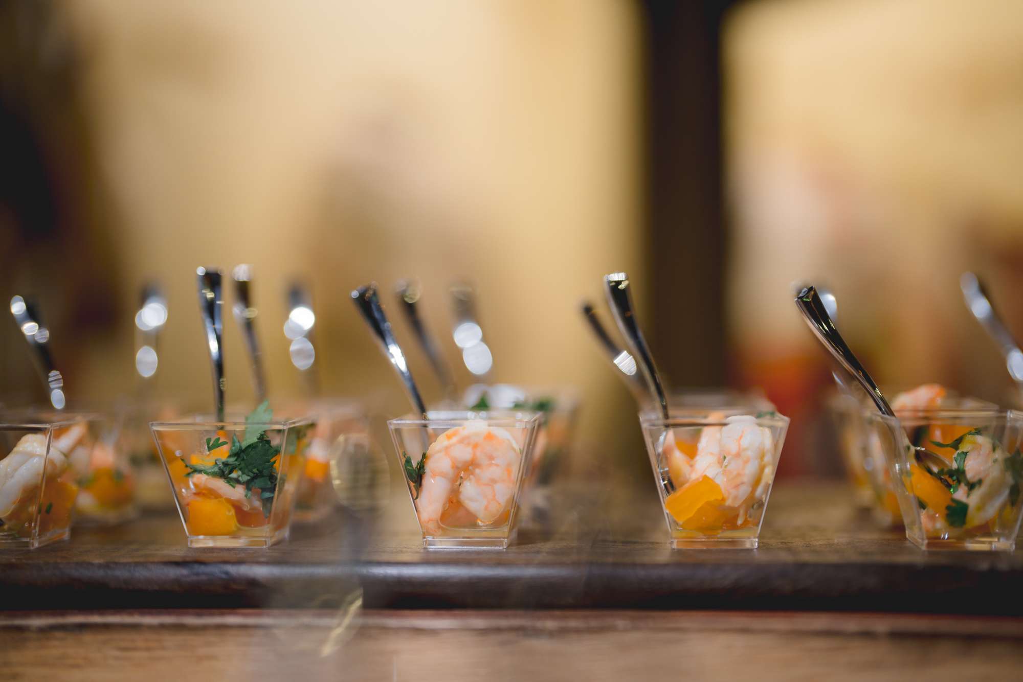 shrimp cocktail passed appetizers by noble catering and events