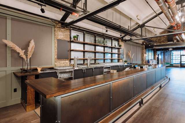 Custom 28 foot bar at the Gage