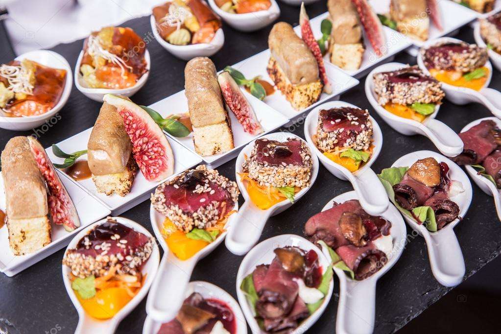 individual appetizers for wedding