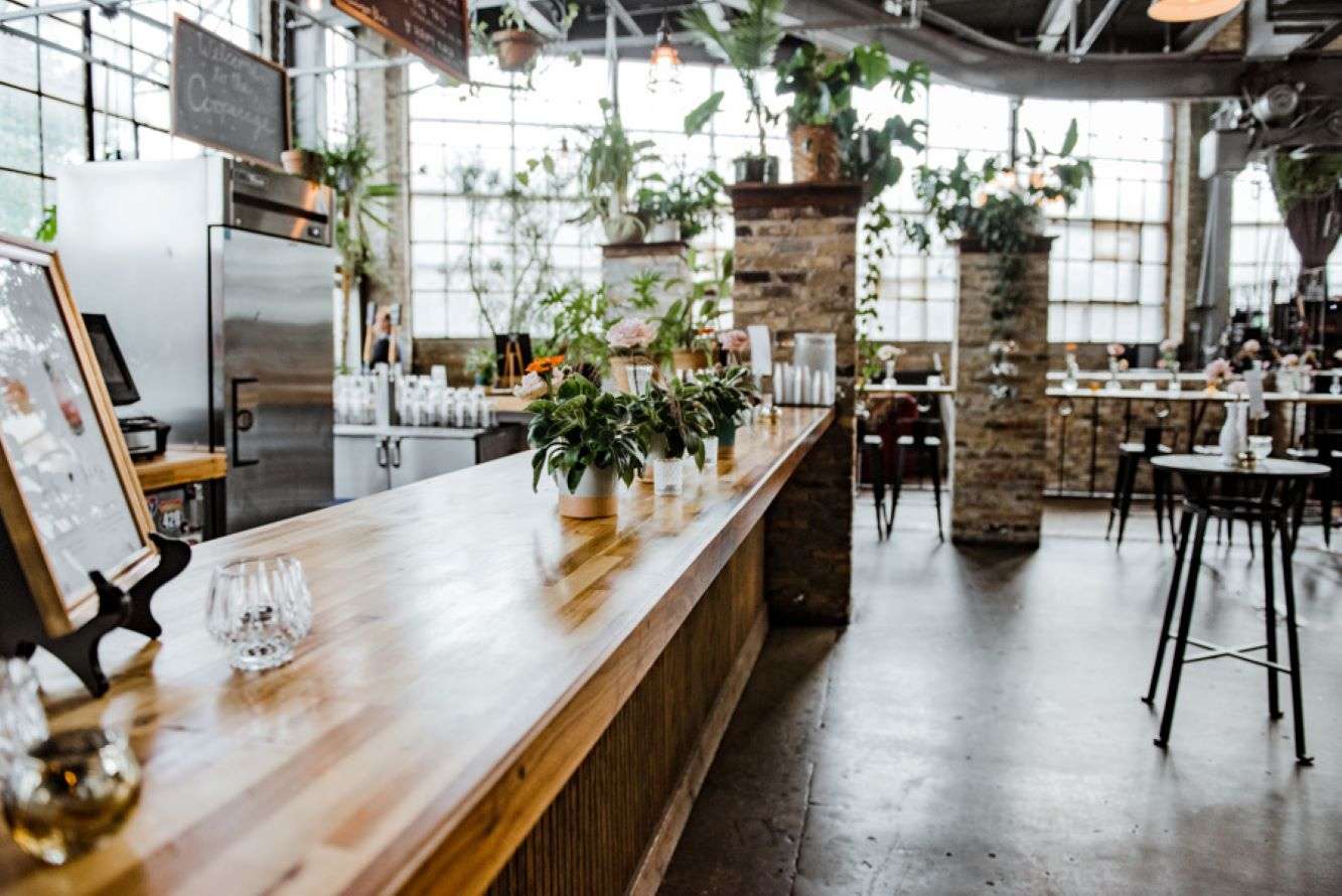Gorgeous bar area at the Cooperage in Milwaukee, WI.
