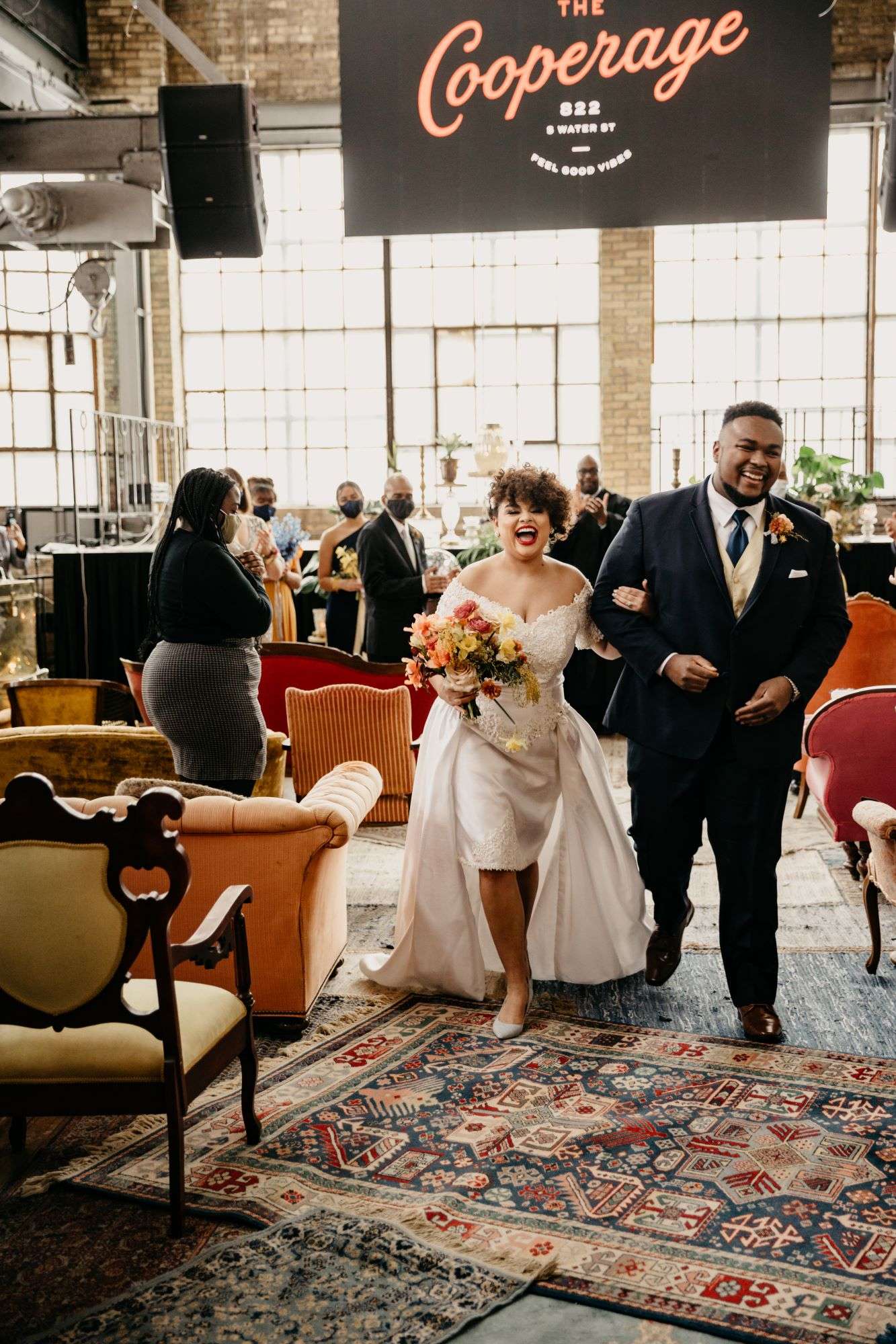 Just married at the Cooperage in Milwaukee, WI.