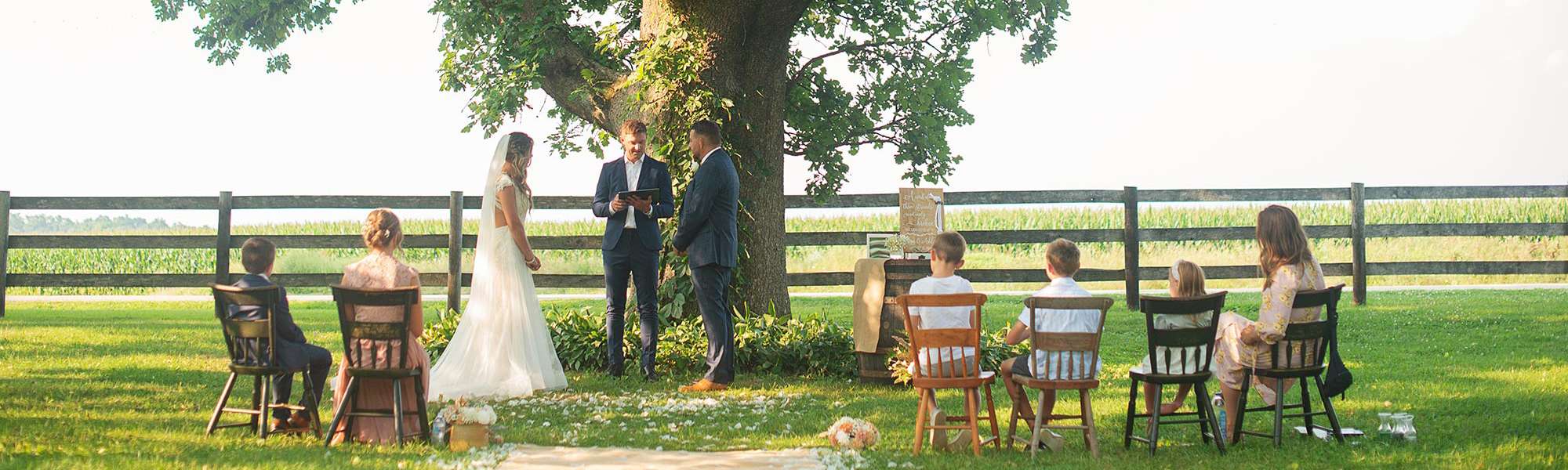 Ashley & Jason’s Intimate Outdoor Wedding at Sugarland