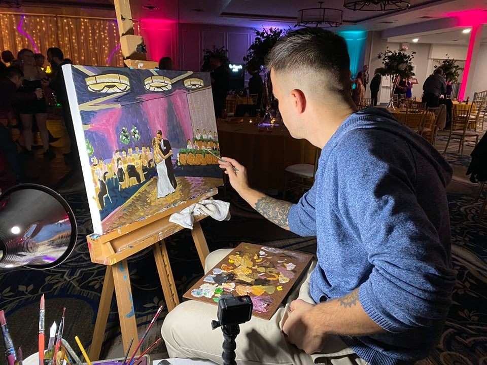 Wedding Vendor Spotlight-Brad Geers- Live Wedding Artist