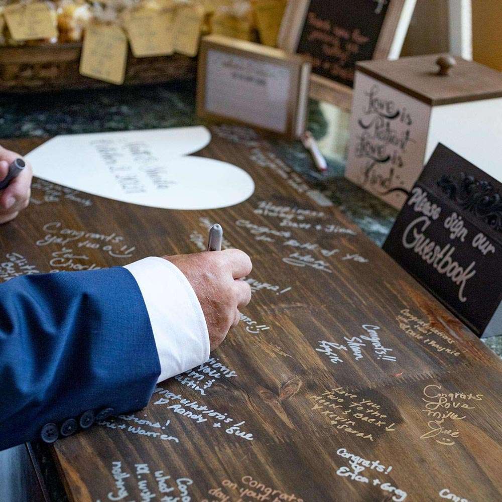 Make it Rustic guest book idea