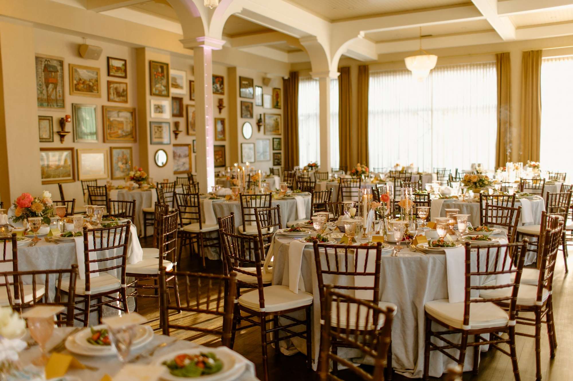 Fifth Ward, beautifully designed wedding venue The George. Full of stunning art and gorgeous design.