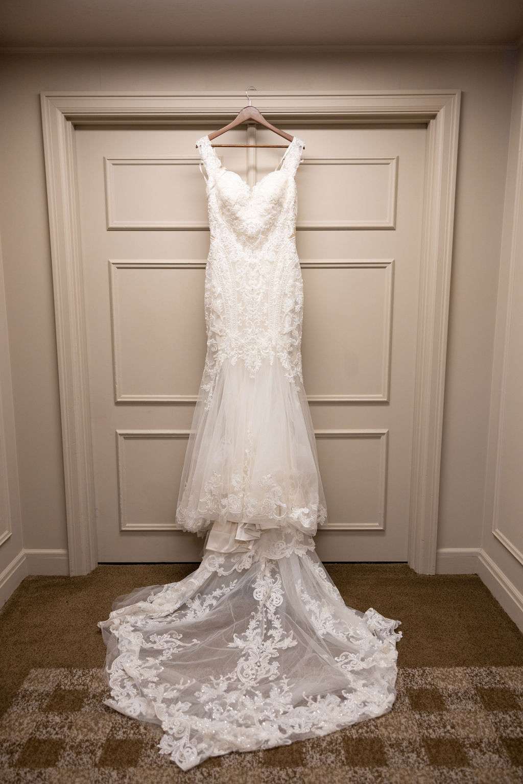 Lace gown by Allure Bridal beautifully photographed at the Ingleside Hotel