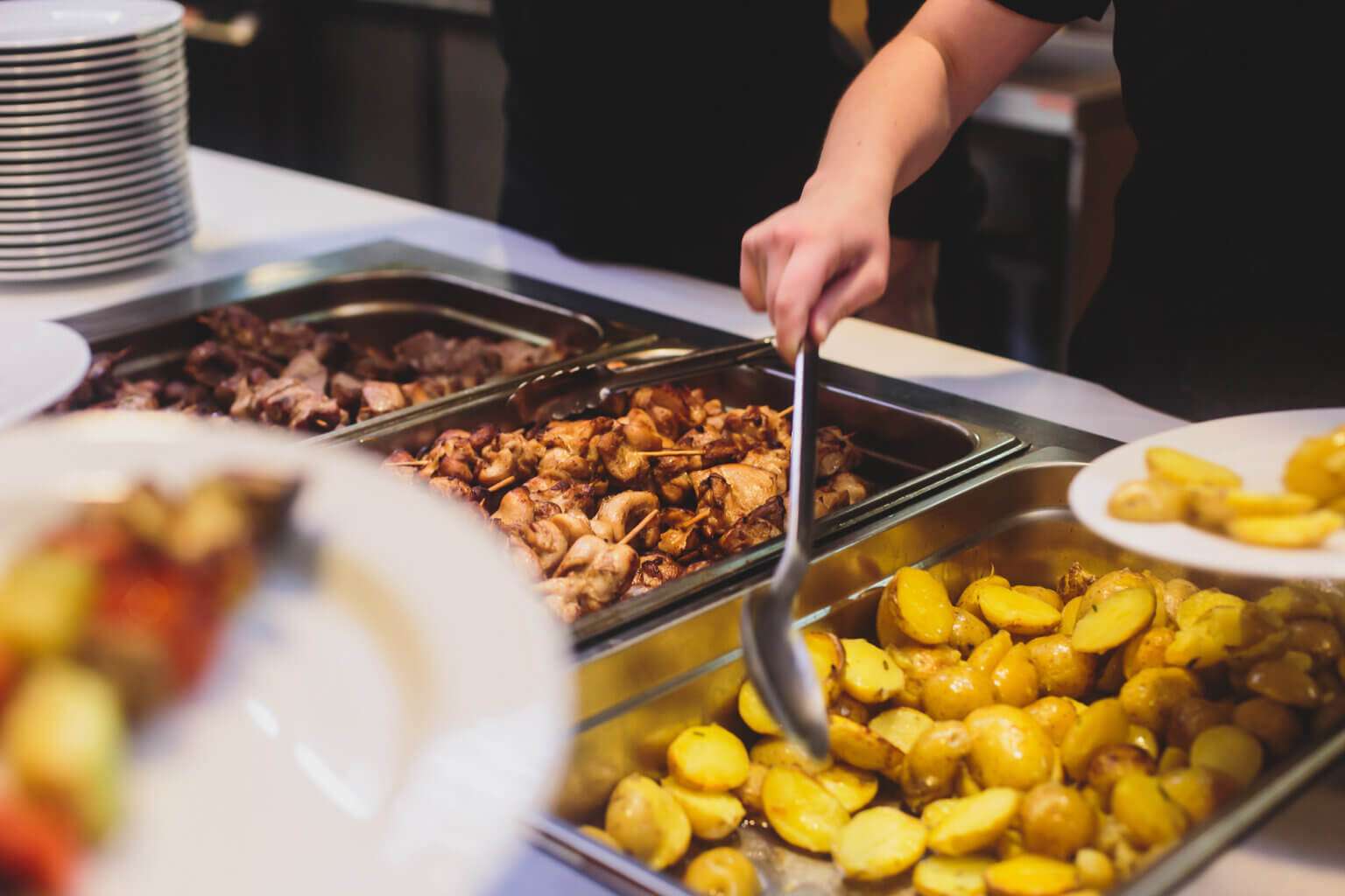 Buffet at the elegant Creekside Crossing Conference Center in Oak Creek