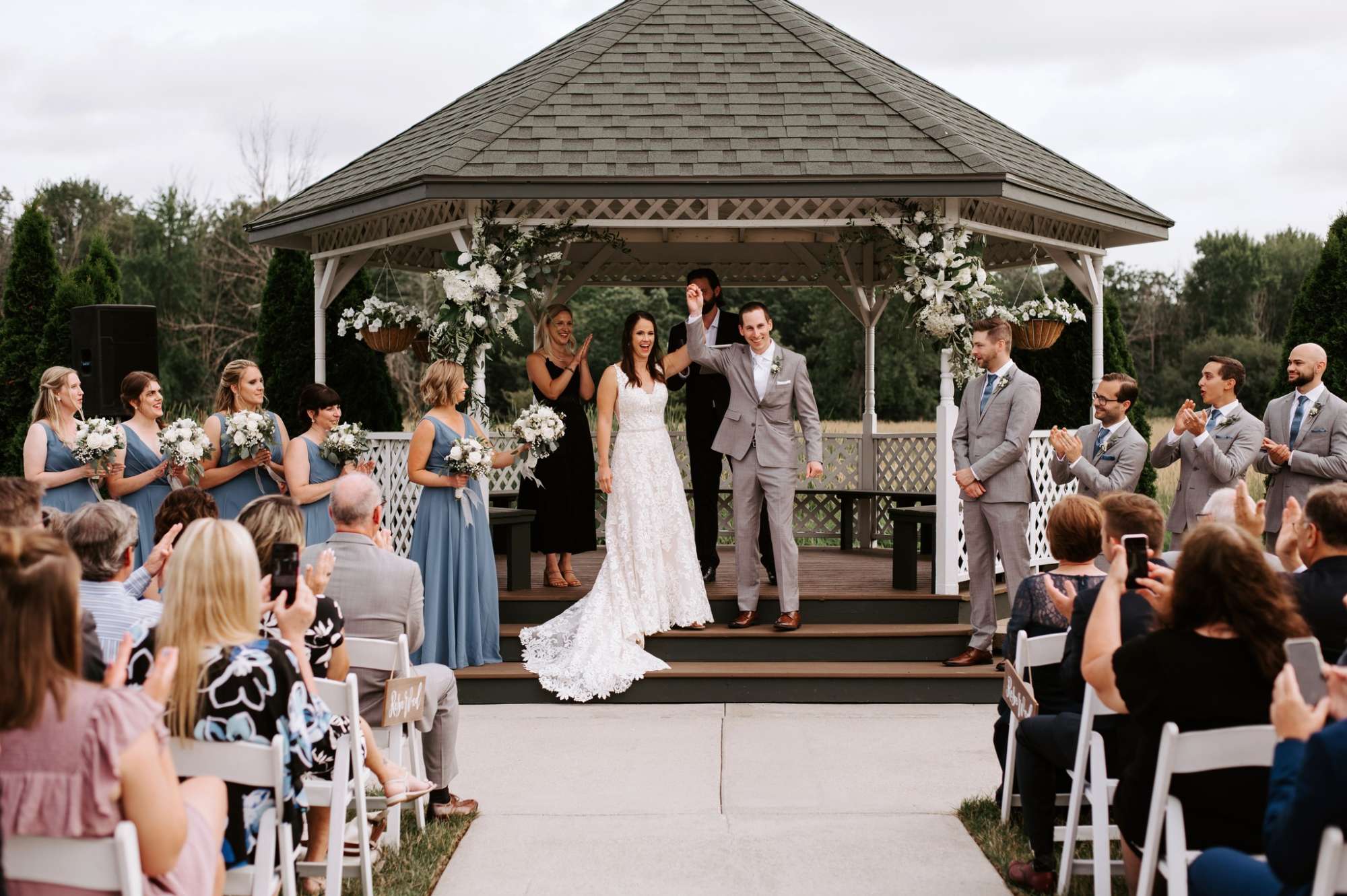 The Florian in Germantown has an outdoor gazebo for wedding ceremonies with ample seating