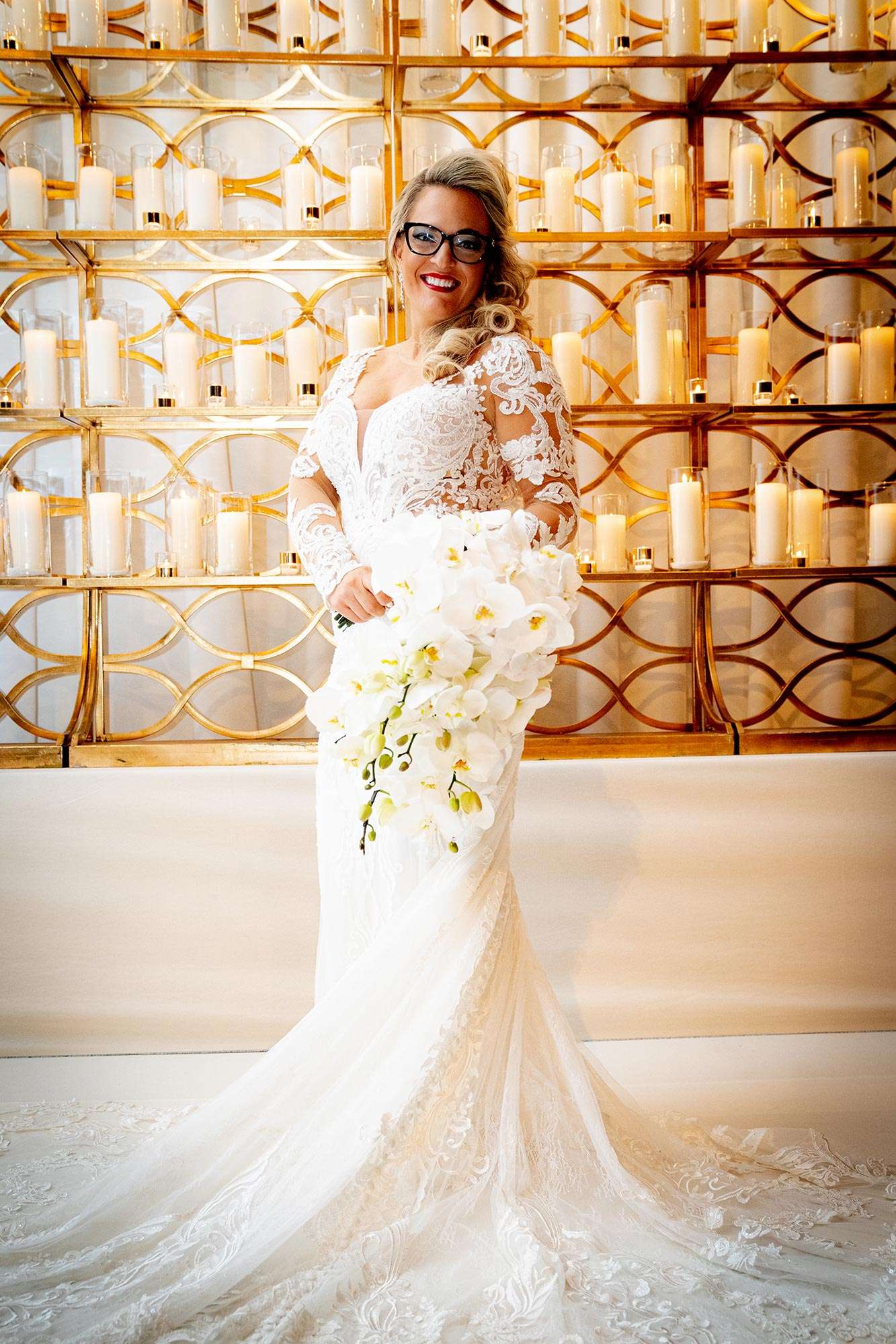 white lace bridal gown from White Dress Bridal Boutique