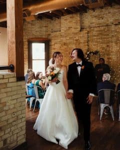 Small private event space is perfect for your intimate wedding at Onesto Italian Restaurant in Milwaukee's Third Ward