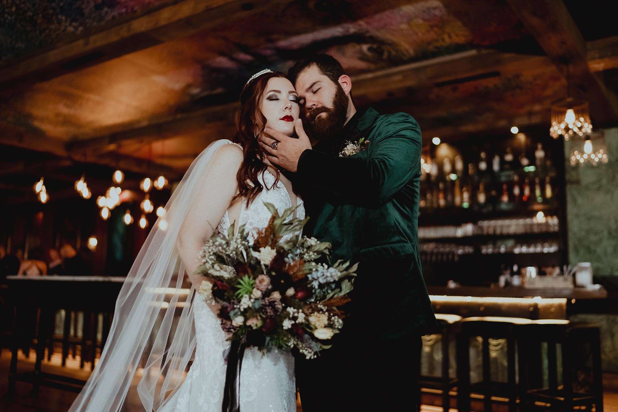 A Dark and Moody Wedding at Delafield Hotel