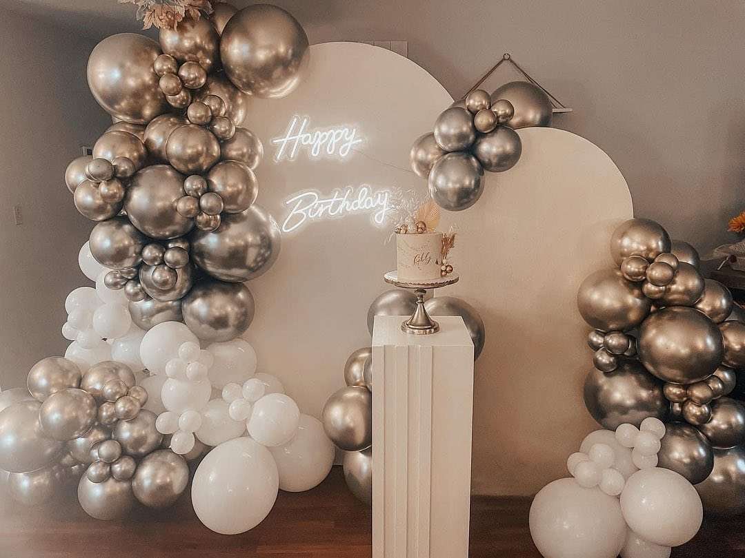 The Grazing Olive offers balloon displays and backdrops to elevate your next event