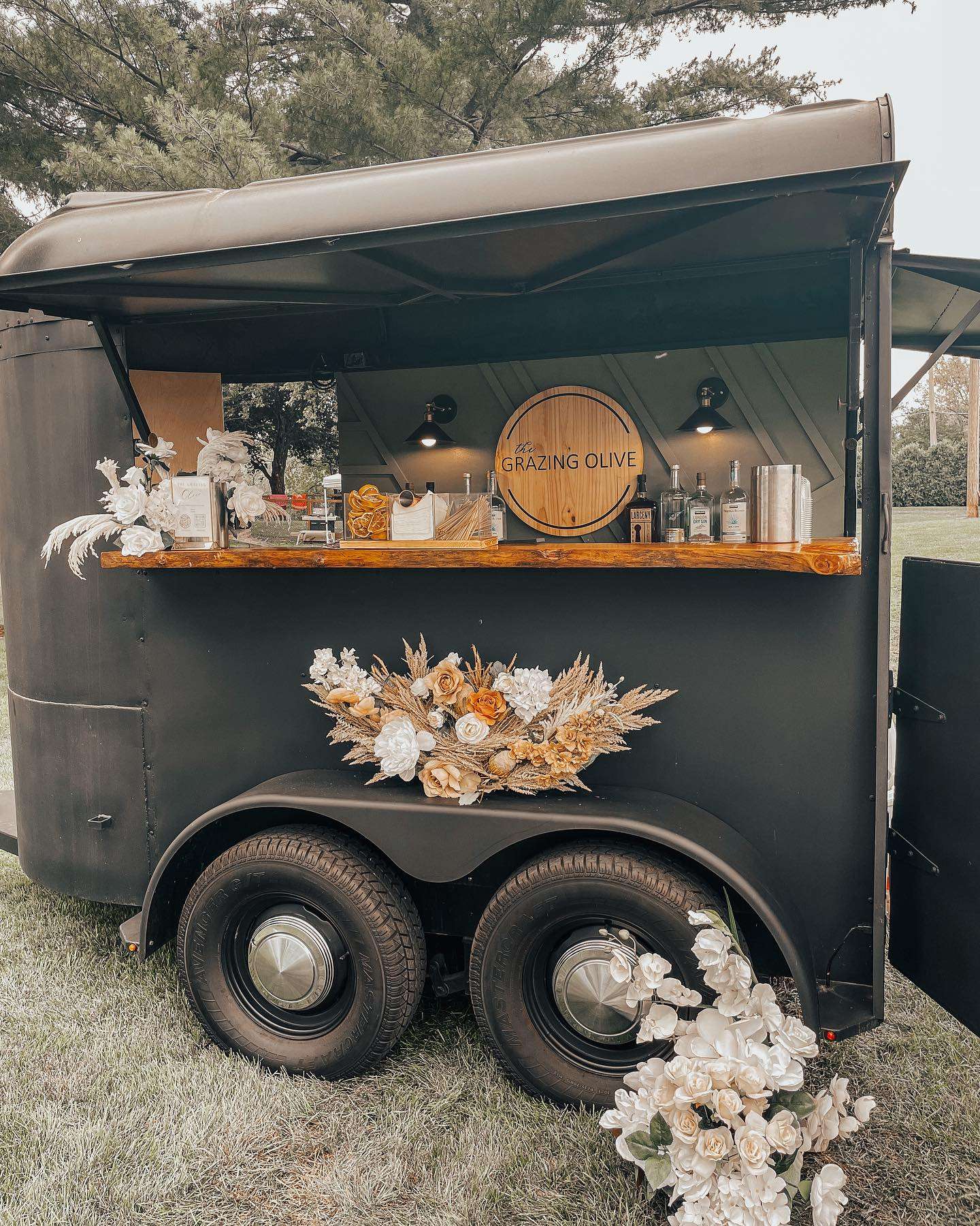 mobile beverage cart by The Grazing Olive to add to your next event