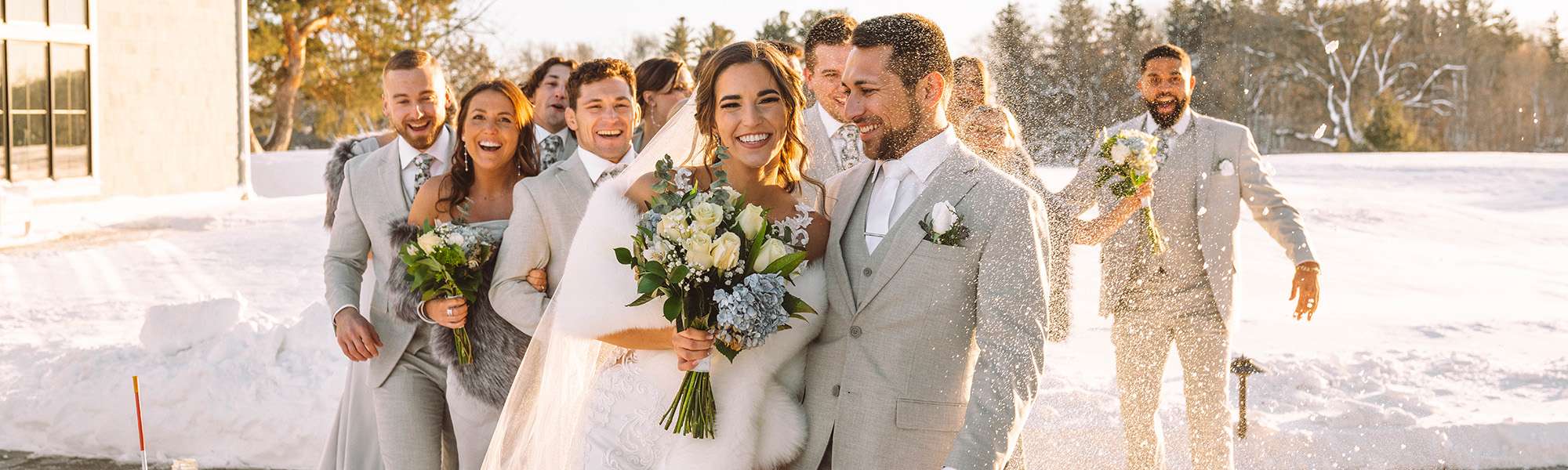 An Elegant and Snowy Winter Wedding at The Carriage House