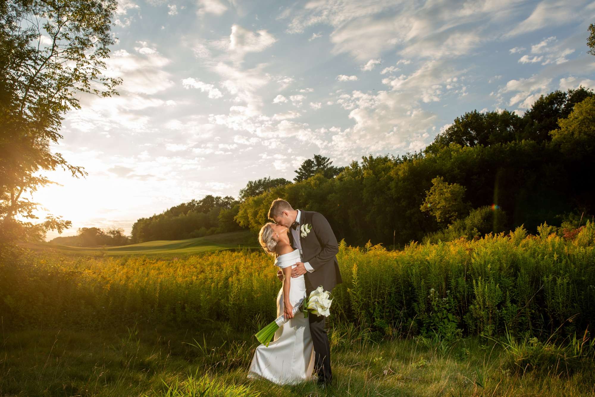 A Black and White Wedding at The Carriage House