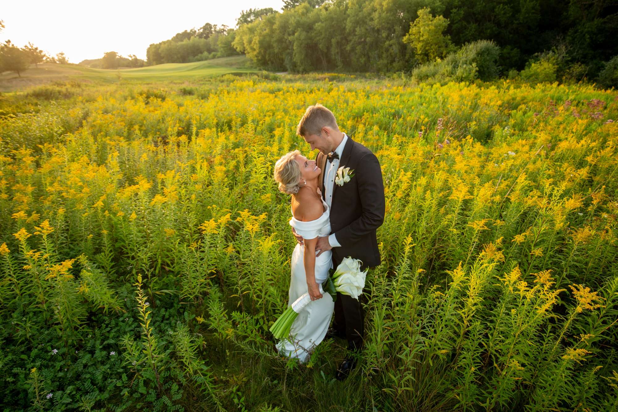 A Black and White Wedding at The Carriage House