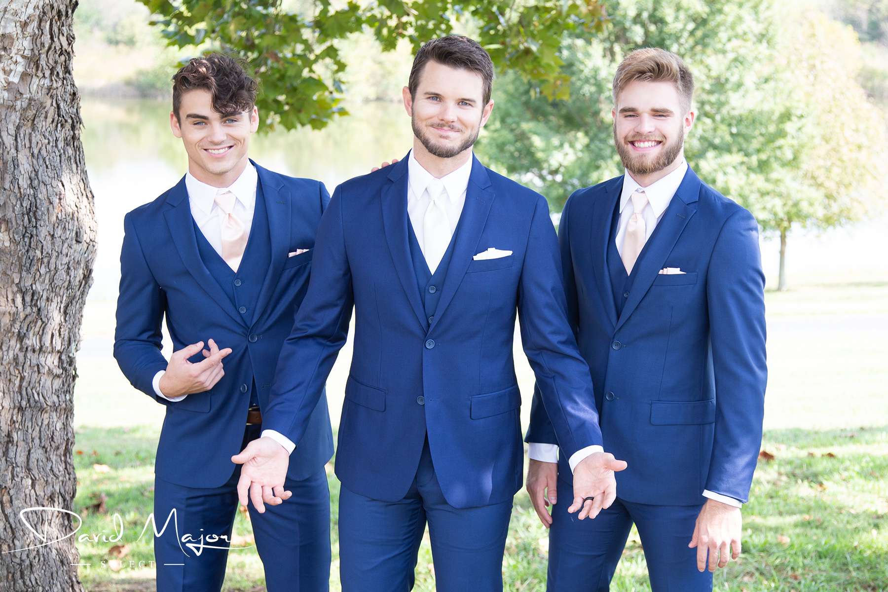 DuBois Formalwear Men in blue suits