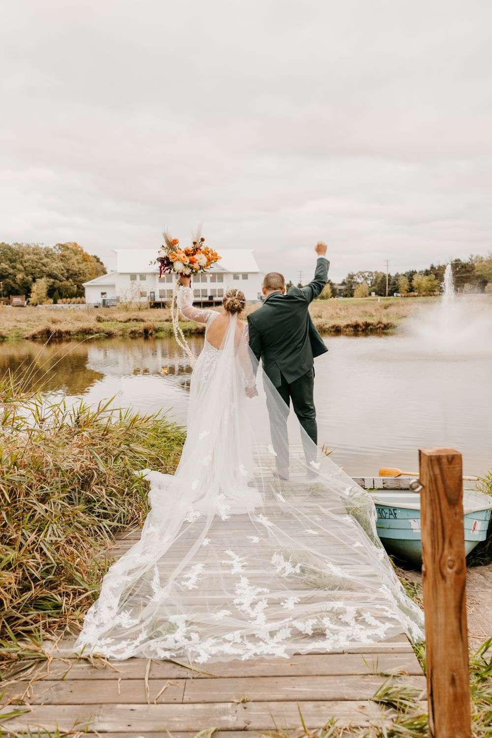 A Bohemian, Romantic Wedding at fête in Wales, WI