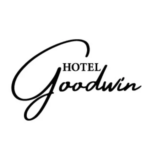 Hotel Goodwin Black logo on white background Hotel Goodwin