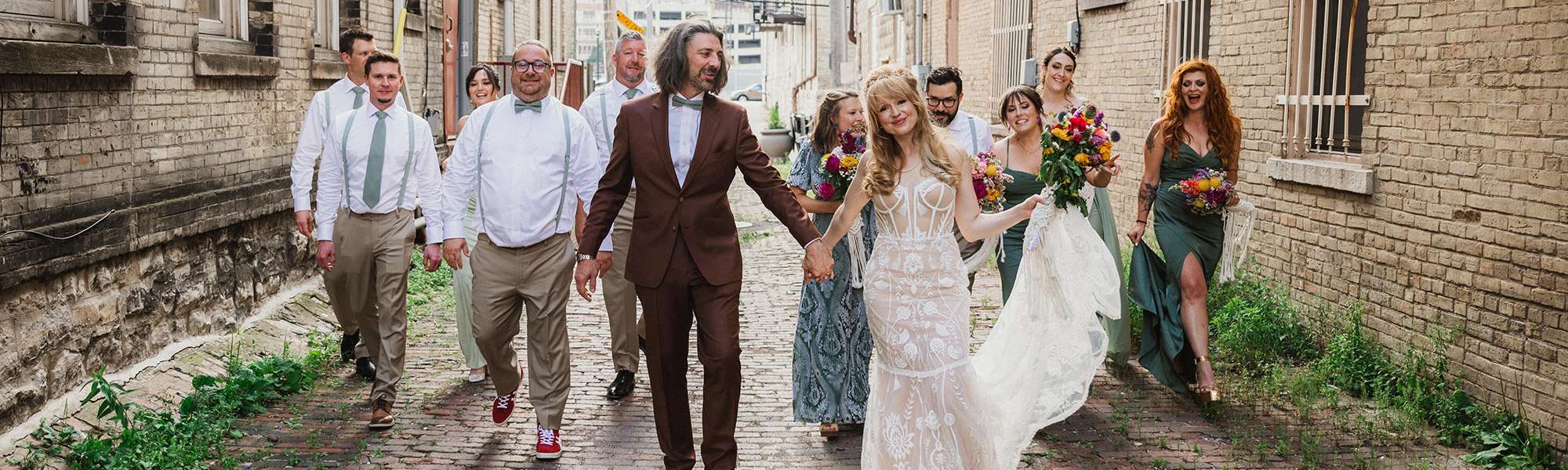 A Sage, Gold Gatsby Wedding at the Historic Turner Hall Ballroom