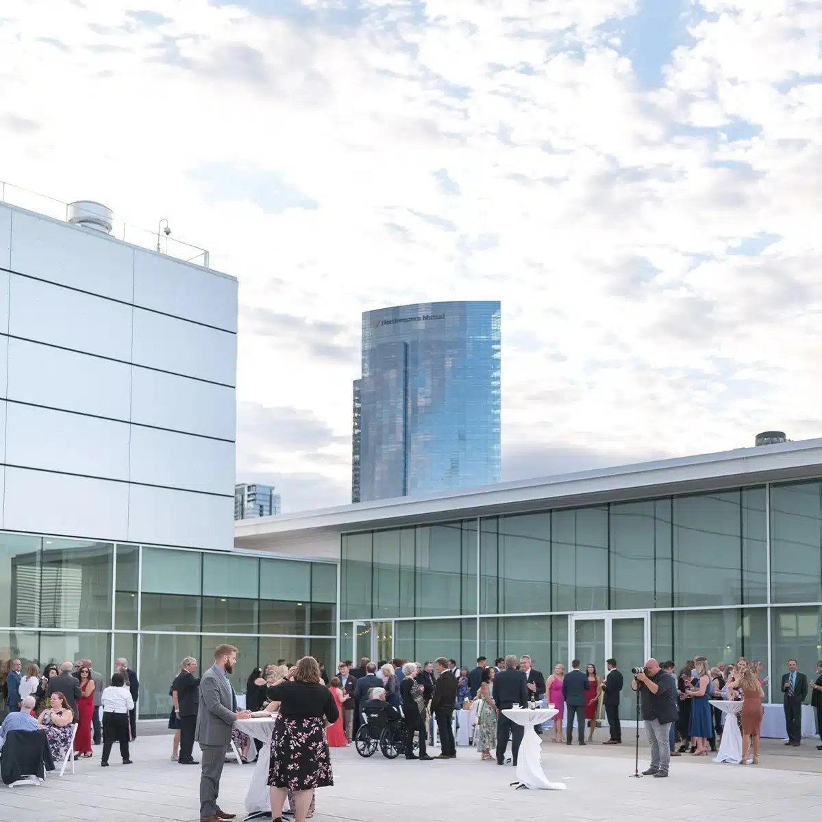 Outdoor look at the Discovery World building in Milwaukee.