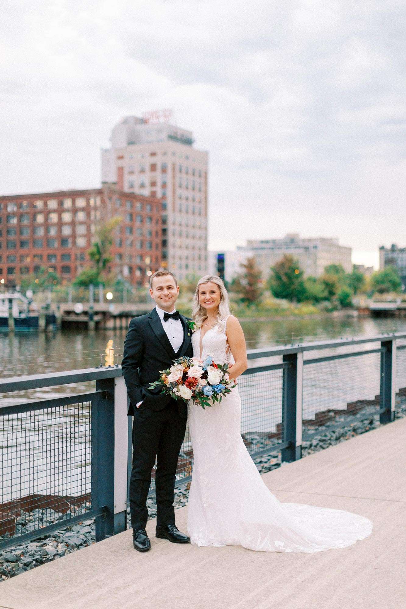 Chambray Blue & Moss Green Elegance at Harley-Davidson 1903 Garage