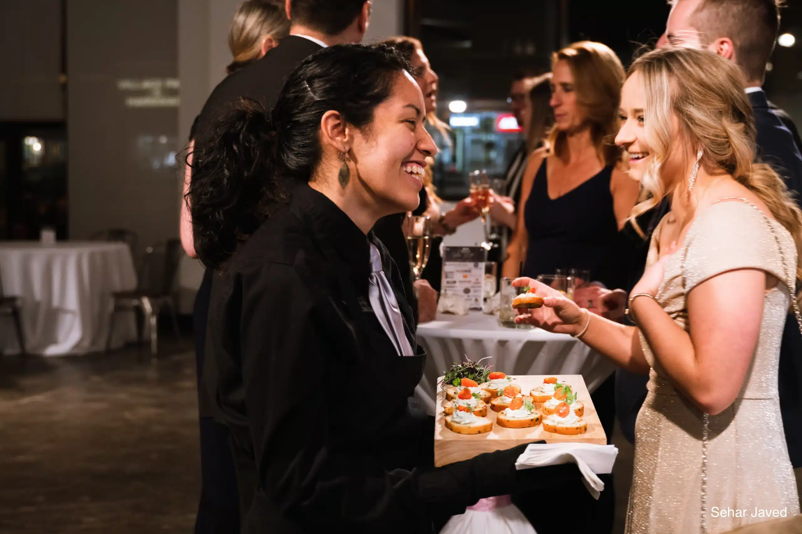 Sehar Javed Catering, Food, Jan Serr Studio, Team / Staff, Appetizers, Catering Servers, Gala, Guests, Hand Passed Appetizers