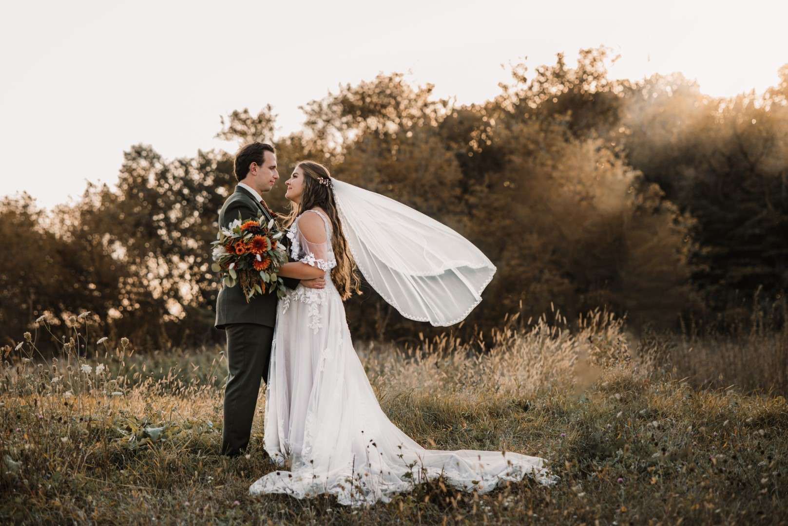 Inside a Moody Fall Wedding at The Bowery Barn in Wisconsin
