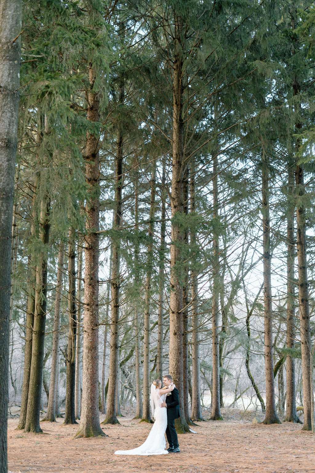 Rustic Forest Green, White & Gold Wedding at Terrace 167 in Richfield, Wisconsin