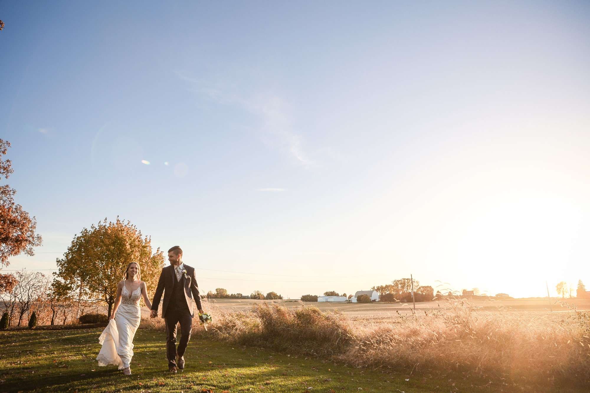 A Sage Green & Navy Blue Barn Wedding at Barn at Trinity Peak in Oconomowoc, Wisconsin