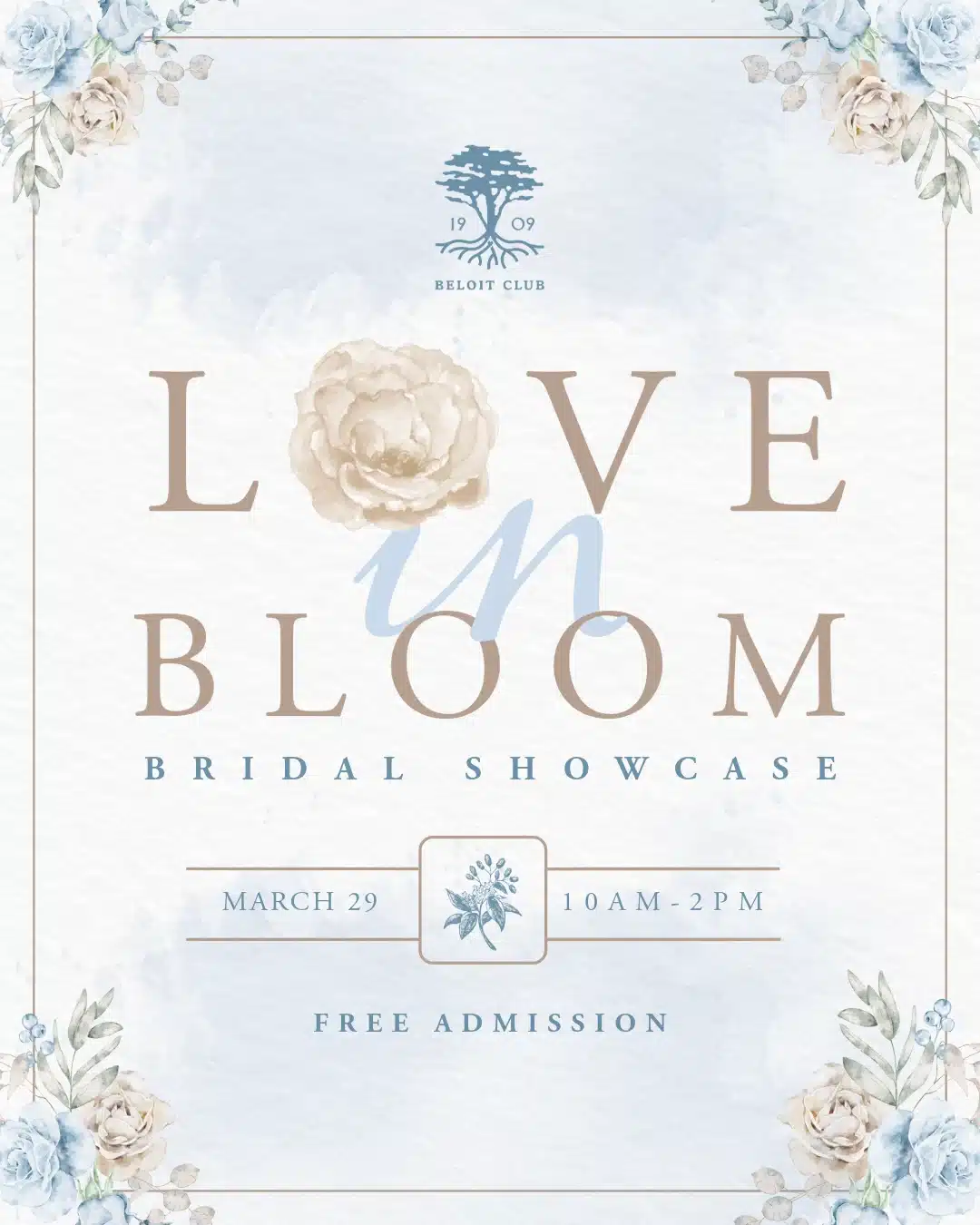Beloit Club Wedding Showcase: love in Bloom