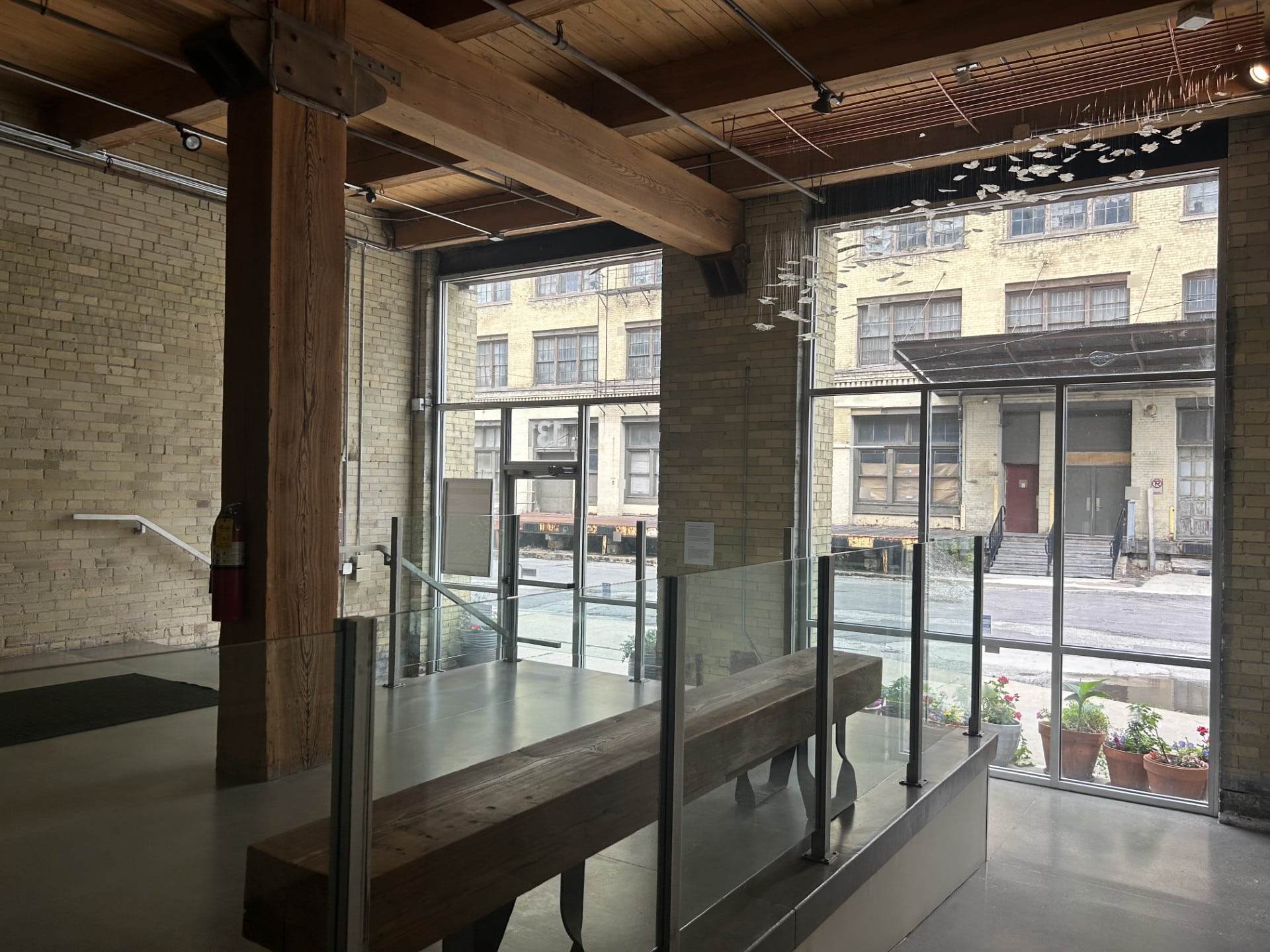 Entrance into the Tenzing Events Building and event spaces.