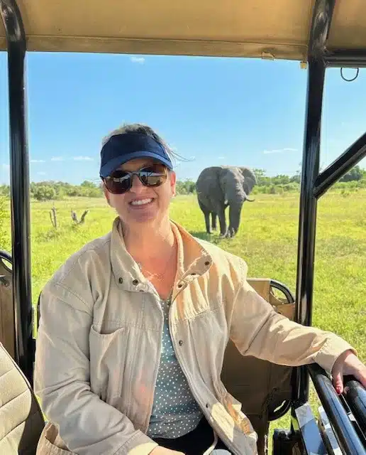 Luxe Travel Owner on a Safari.