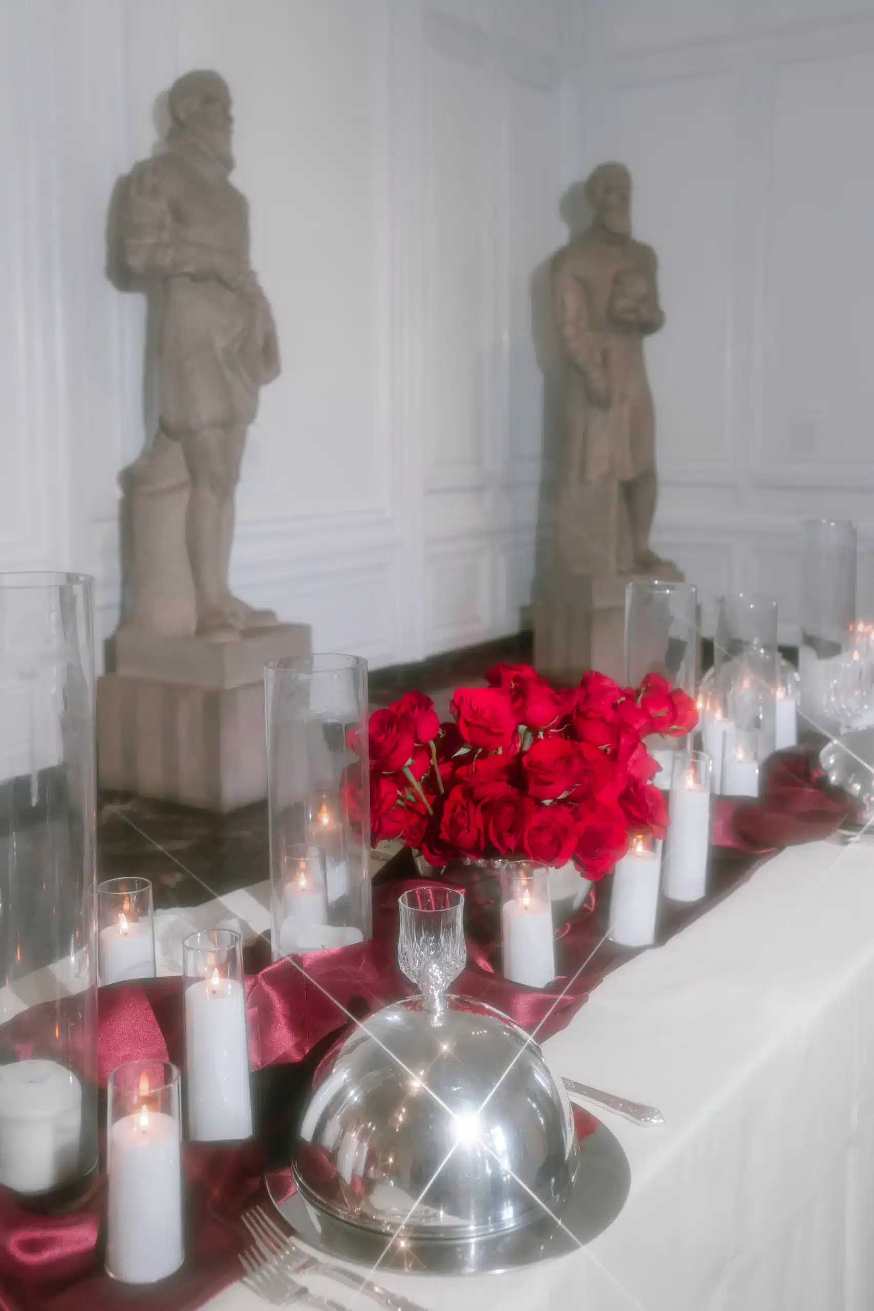 Silver Antique Tabletop Decor by Tablescapes Event Rentals and Samantha Li. Silver Antique Tabletop Decor by Tablescapes Event Rentals and Samantha Li.