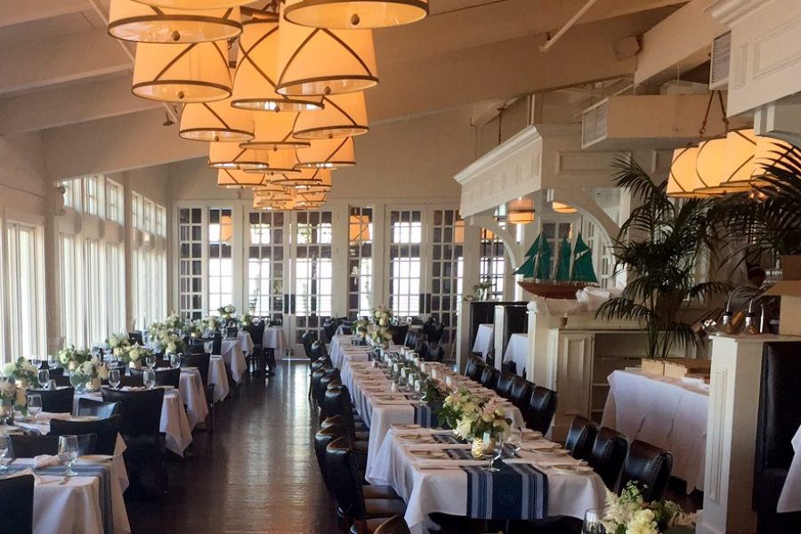 The main dining room at the Harbor House restaurant in Milwaukee WI
