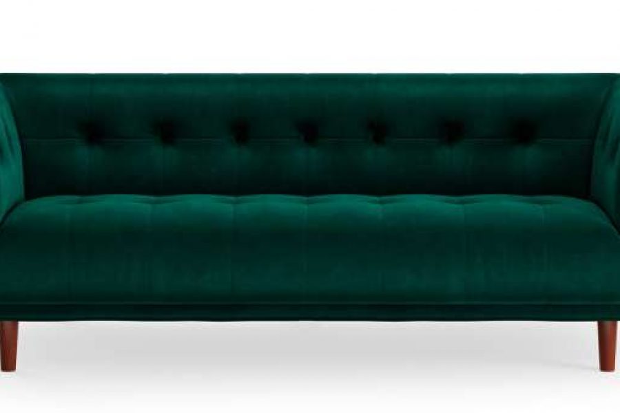 Lush green sofa from All Star Rentals