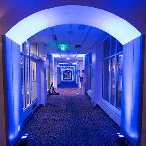 ICC hallway with dramatic lighting