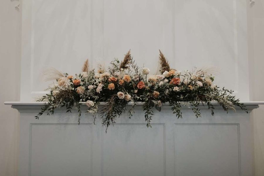 Bank of Flowers can add floral arrangements and details of any kind for your big day.