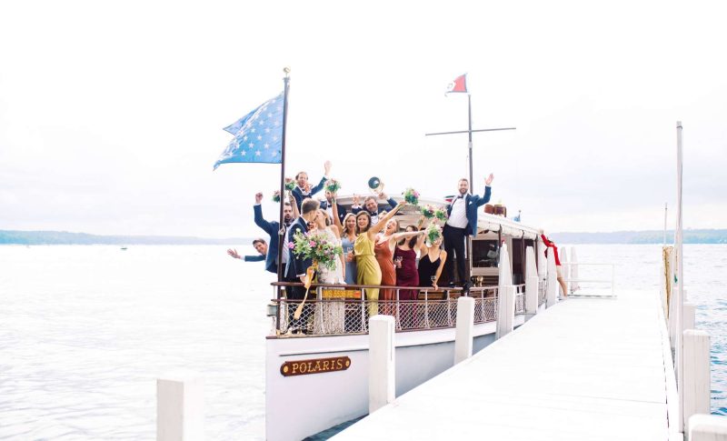 Wedding Party on the Polaris of the Lake Geneva Cruise Line