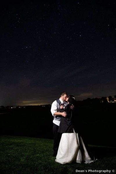 bride and groom at Broadlands Golf Club